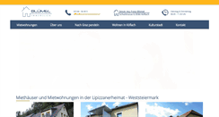 Desktop Screenshot of bluemel-immobilien.at